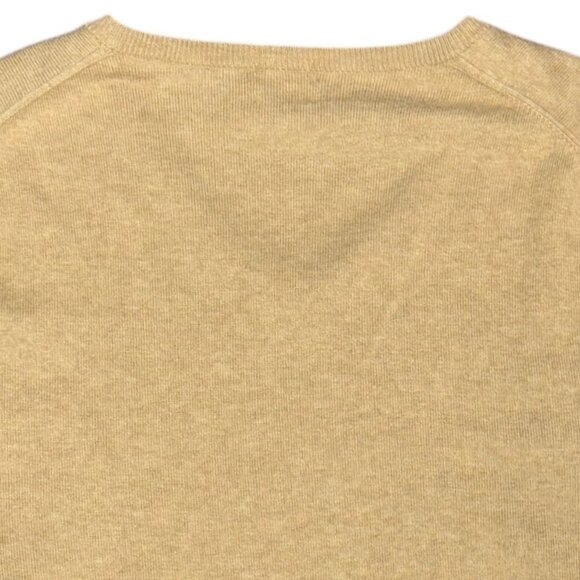 Men's J. CREW Harbor Cotton/Wool Blend V-Neck Sweater in Camel- Size XL‎ - Picture 4 of 8
